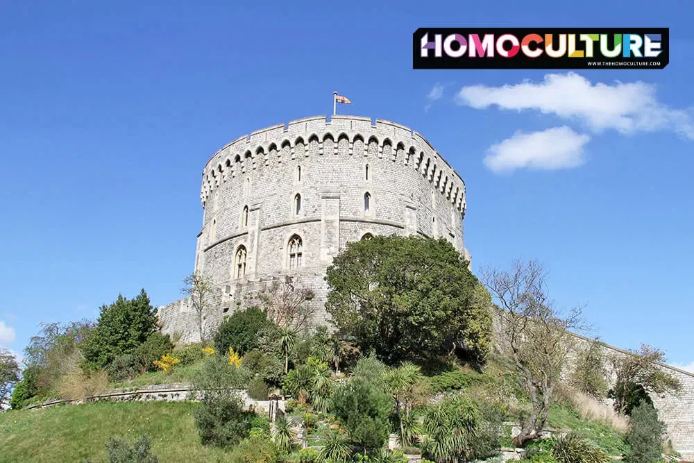 Windor Castle on a clear, blue sky, spring day. 