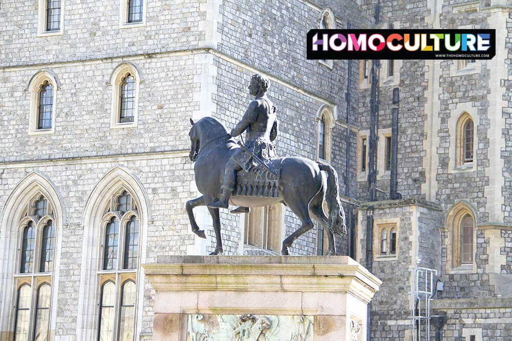 A monument inside Windsor Castle. 