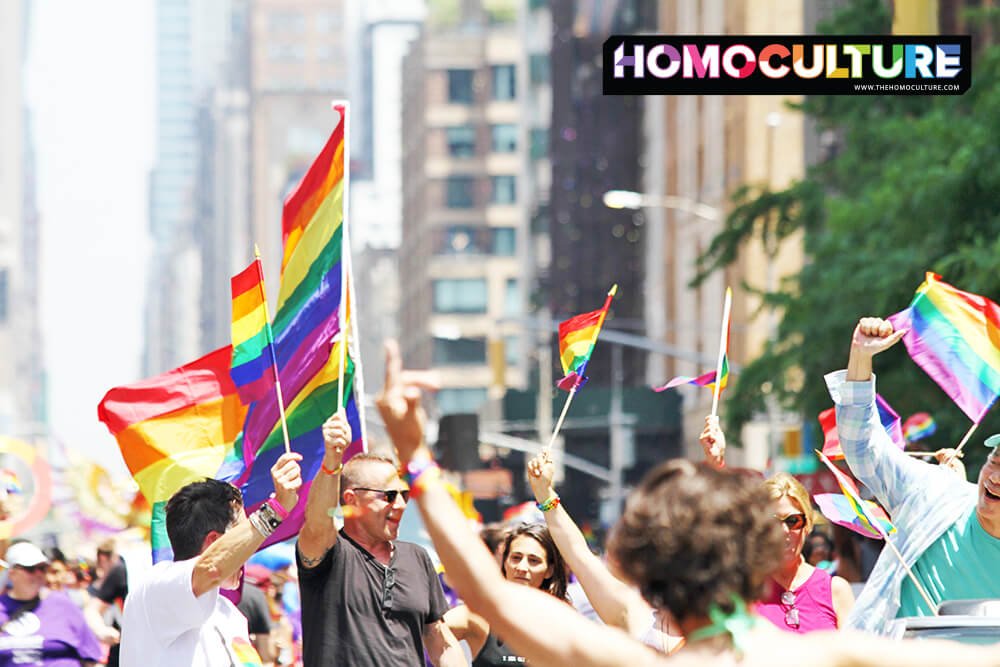 The annual Pride march in New York City, New York.