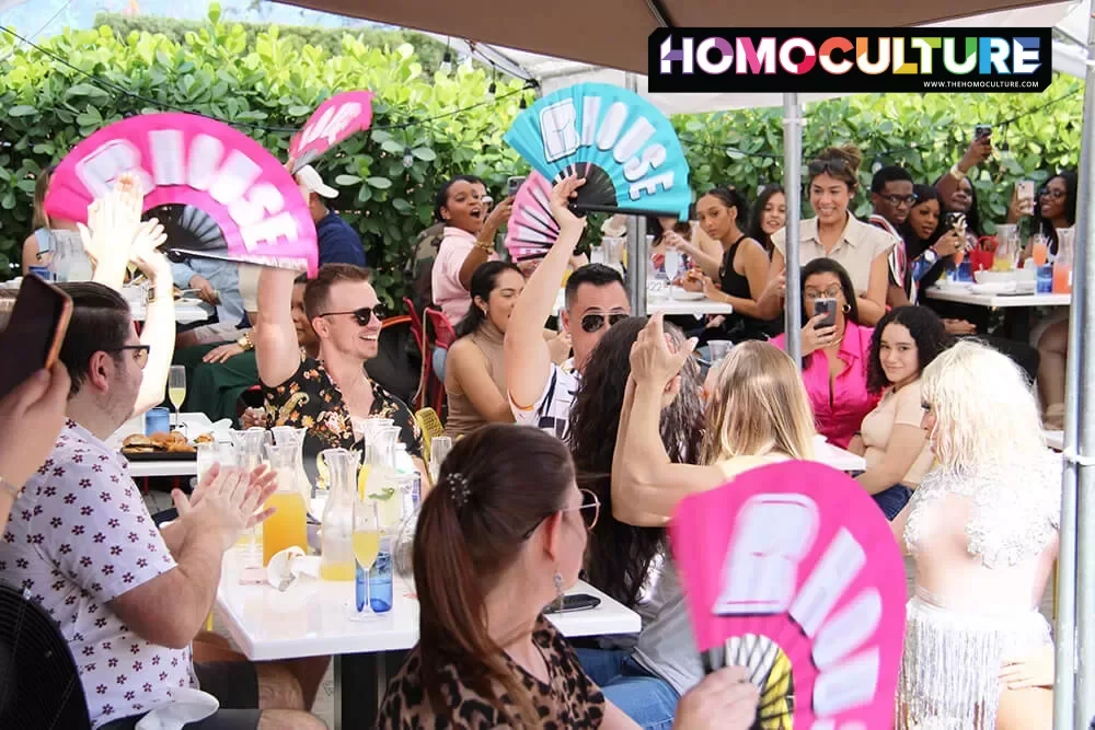 Drag brunch at R House in Miami, Florida.