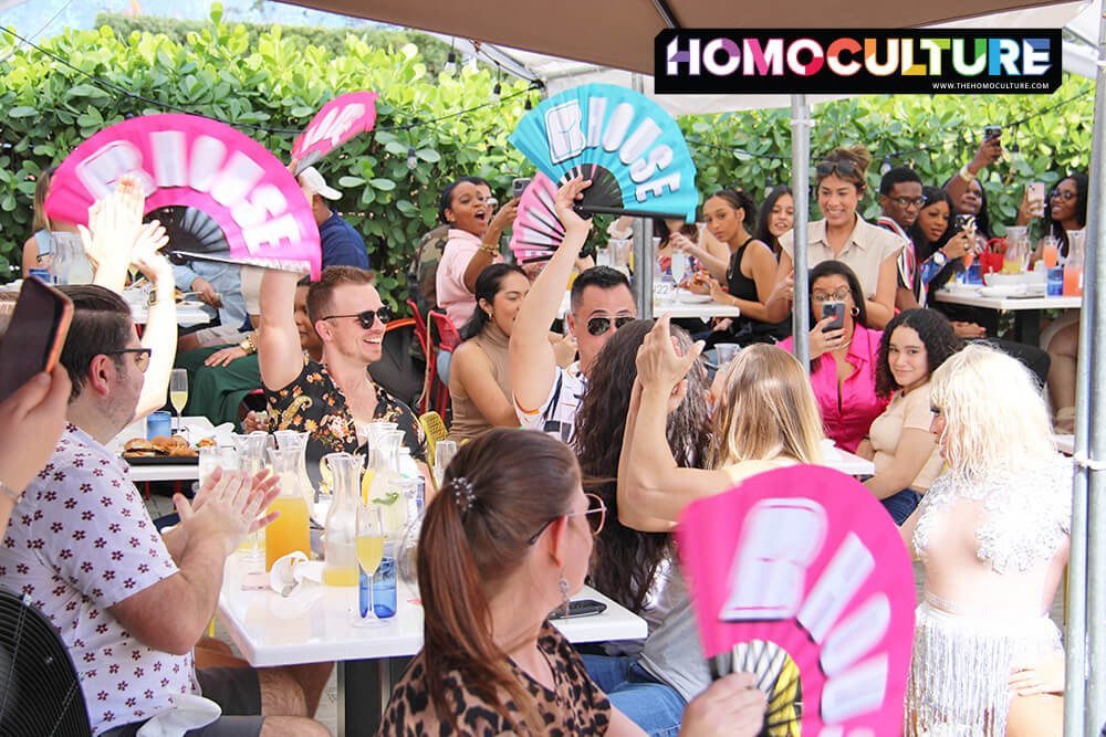 Drag brunch at R House in Miami, Florida. 