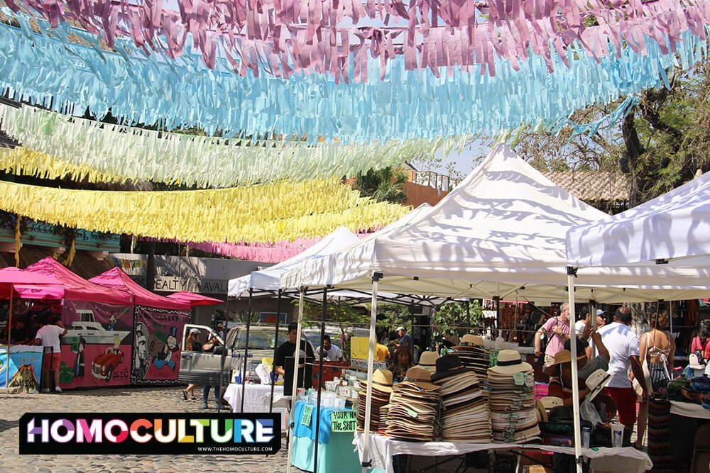 An open-air market in the magic town of Sayulita, Mexico. 