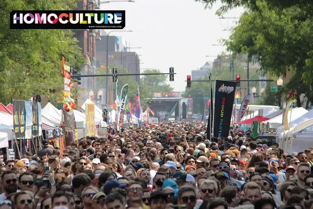 Massive crows attend the 2023 Chicago Pride Fest.
