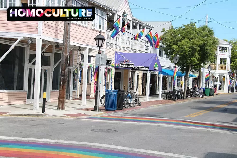 A gay bar on Duval Street in Key West, Florida.