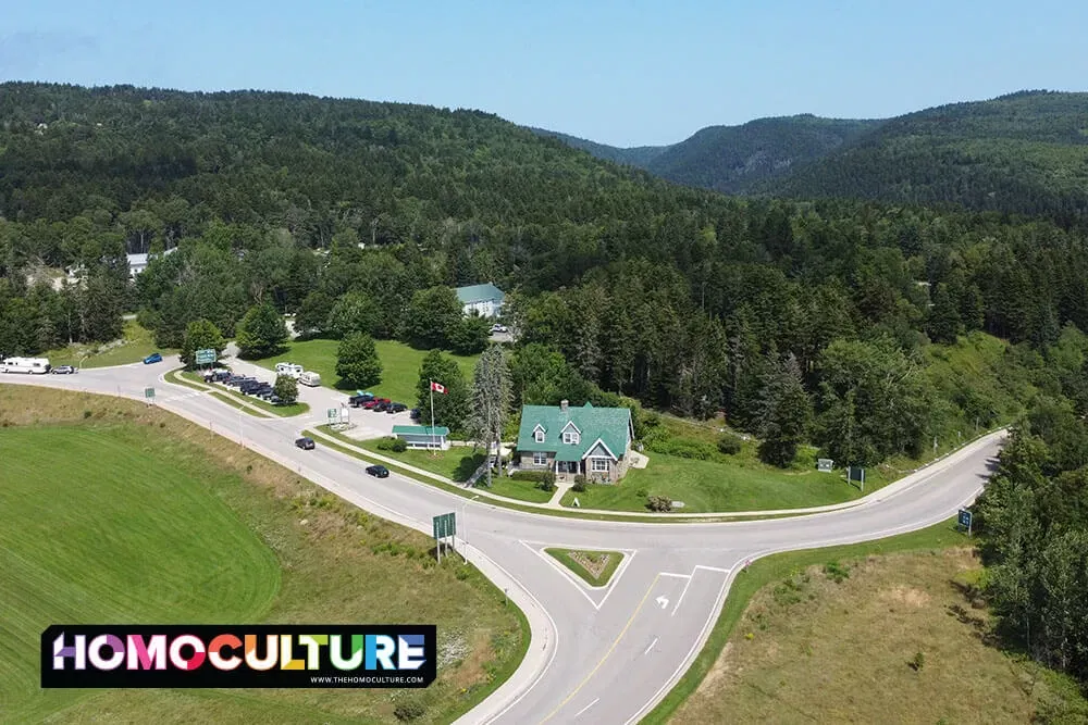 The entrance of Fundy National Park near Alma, New Brunswick. 