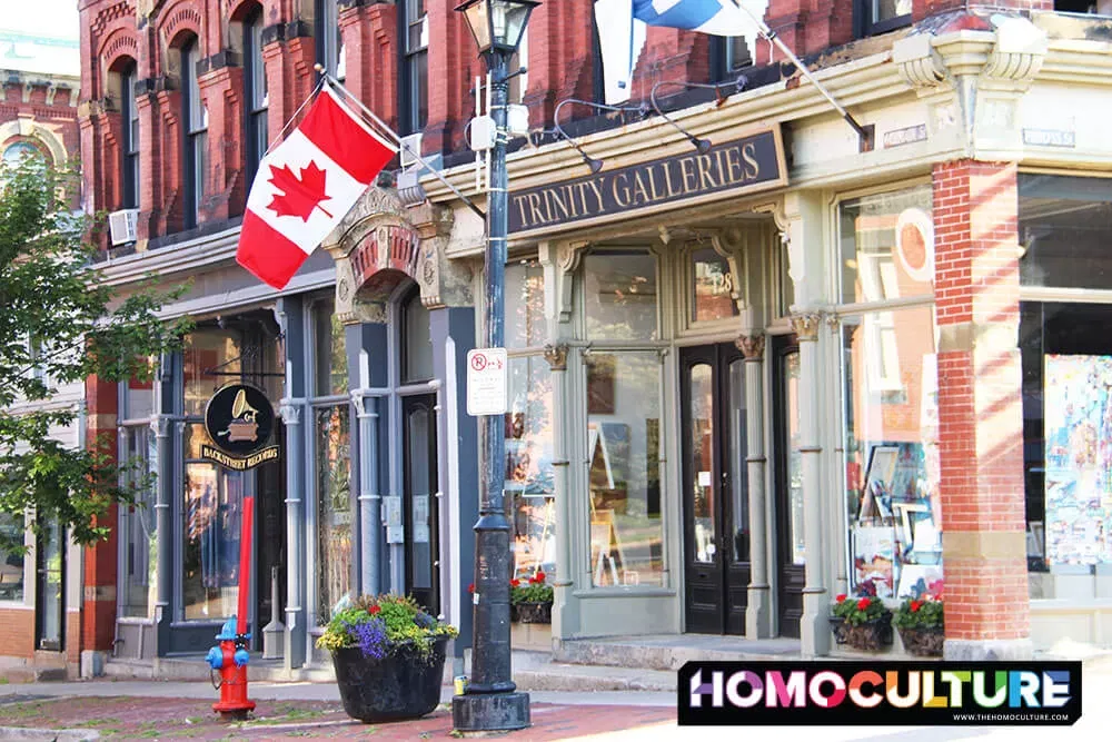 "Brick City" storefronts in St John, New Brunswick.