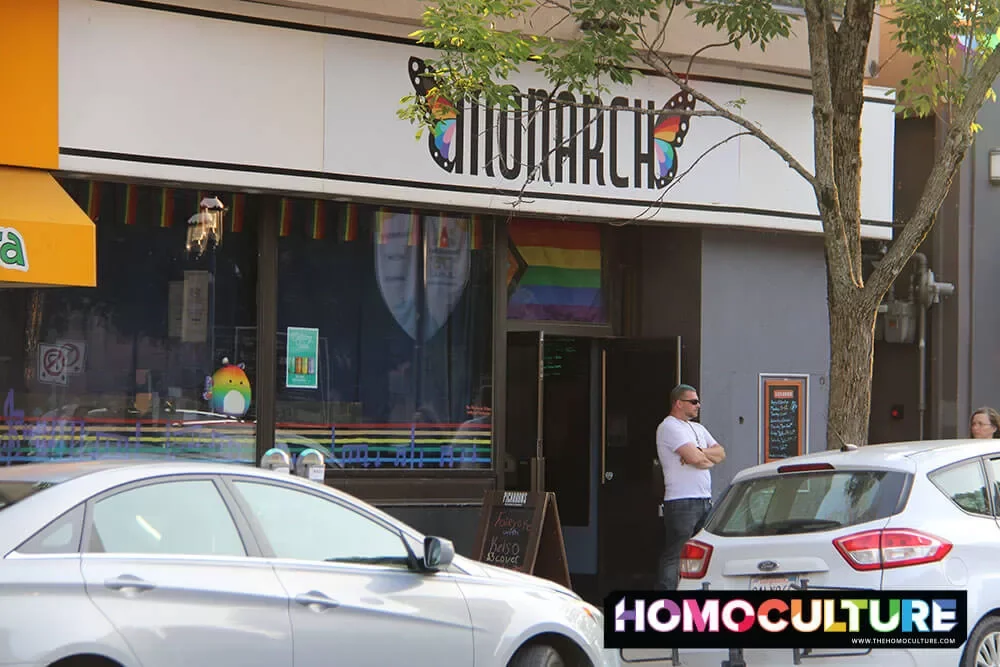 The exterior of Monarch Nightclub in Fredericton; the only LGBTQ nightclub in New Brunswick.