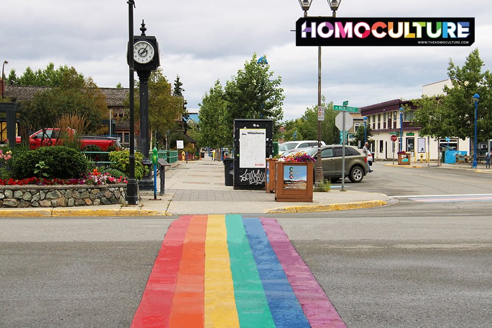 Pride Crosswalk - Whitehorse, Yukon
