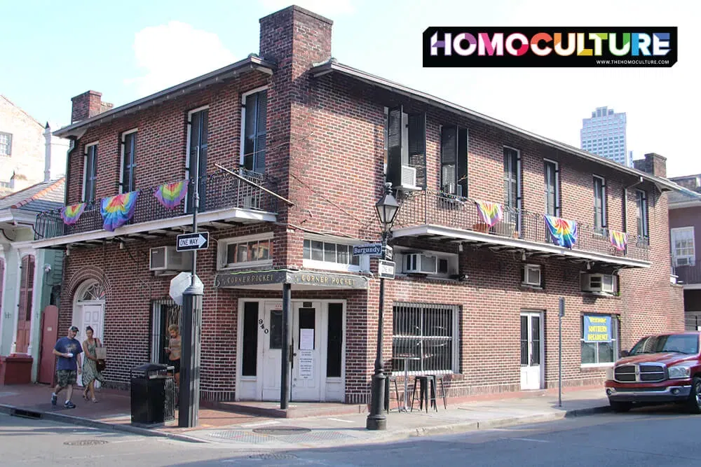 Corner Pocket gay bar and strip club in the French Quarter in New Orleans. 