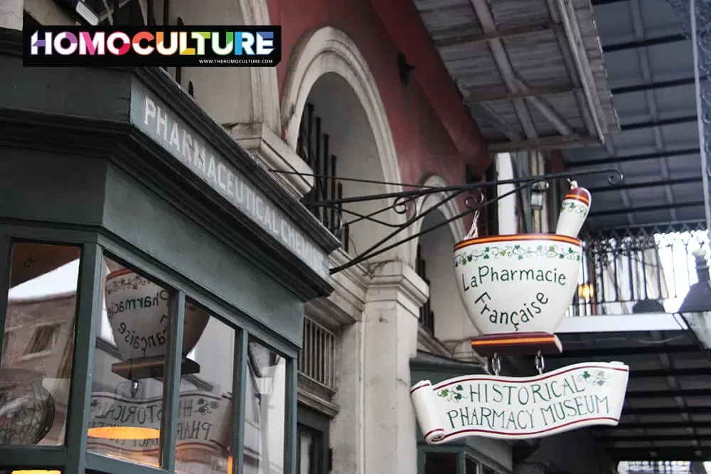 A haunted pharmacy in the French Quarter of New Orleans. 