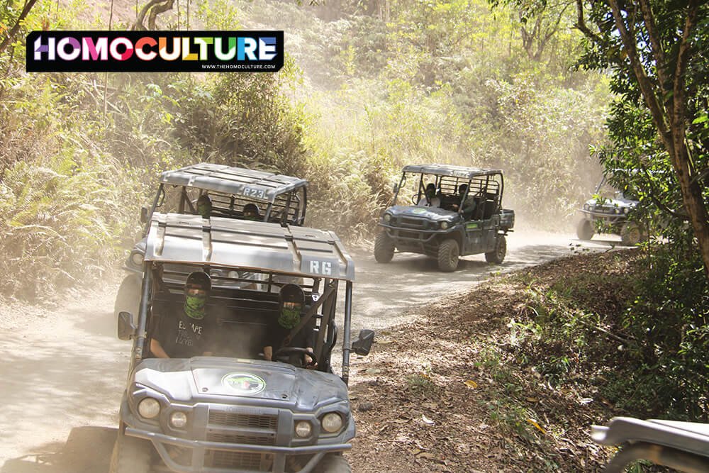 A four-wheeler tour of the Kuala Ranch nature reserve.
