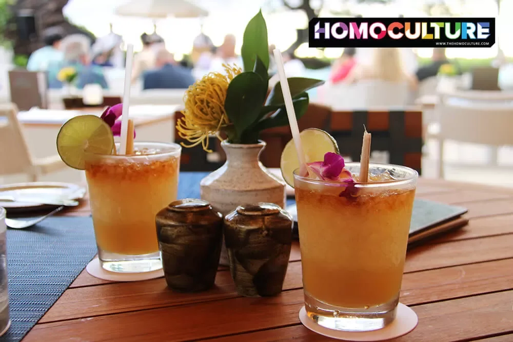 Handcrafted, tropical Mai Tai cocktails at House Without a Key in Honolulu, Hawaii. 
