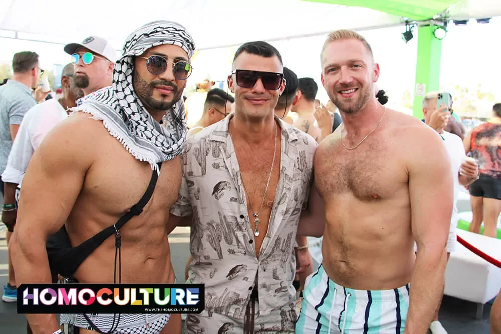 DJ Dan Slater and friends at White Party Palm Springs 2023. 