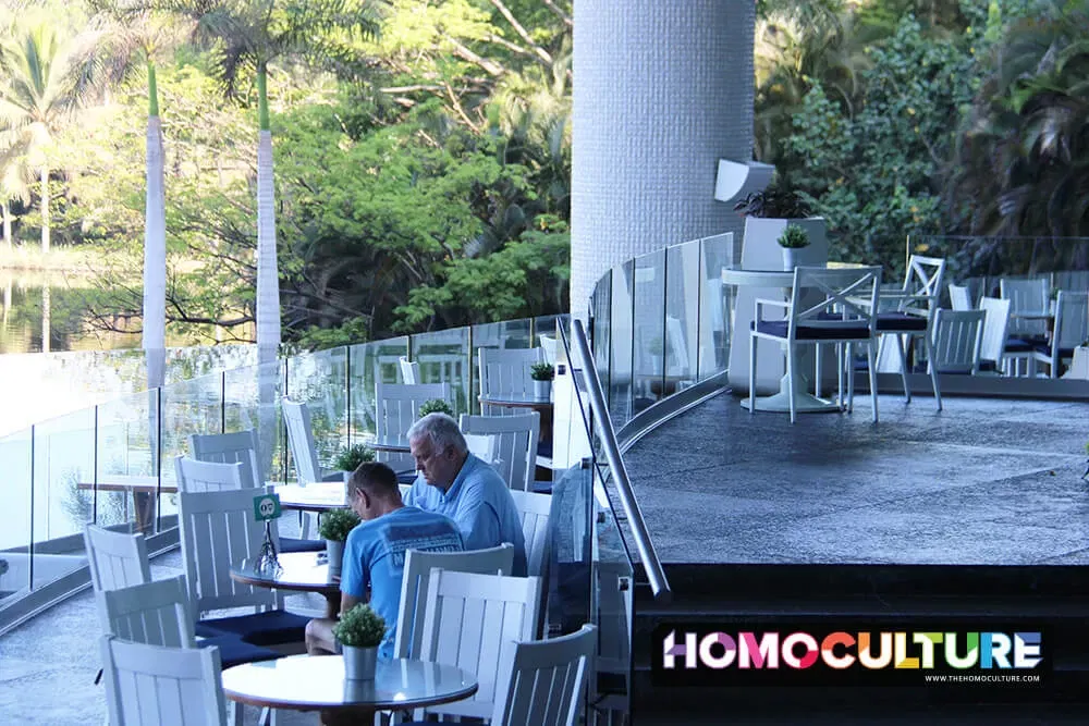 An outdoor restaurant at Vidanta Resort. 