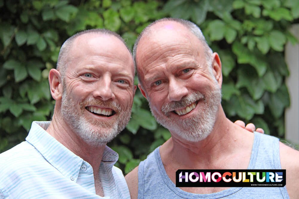 A happy, older, gay couple.
